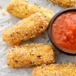 Palitos de mozzarella keto fáciles