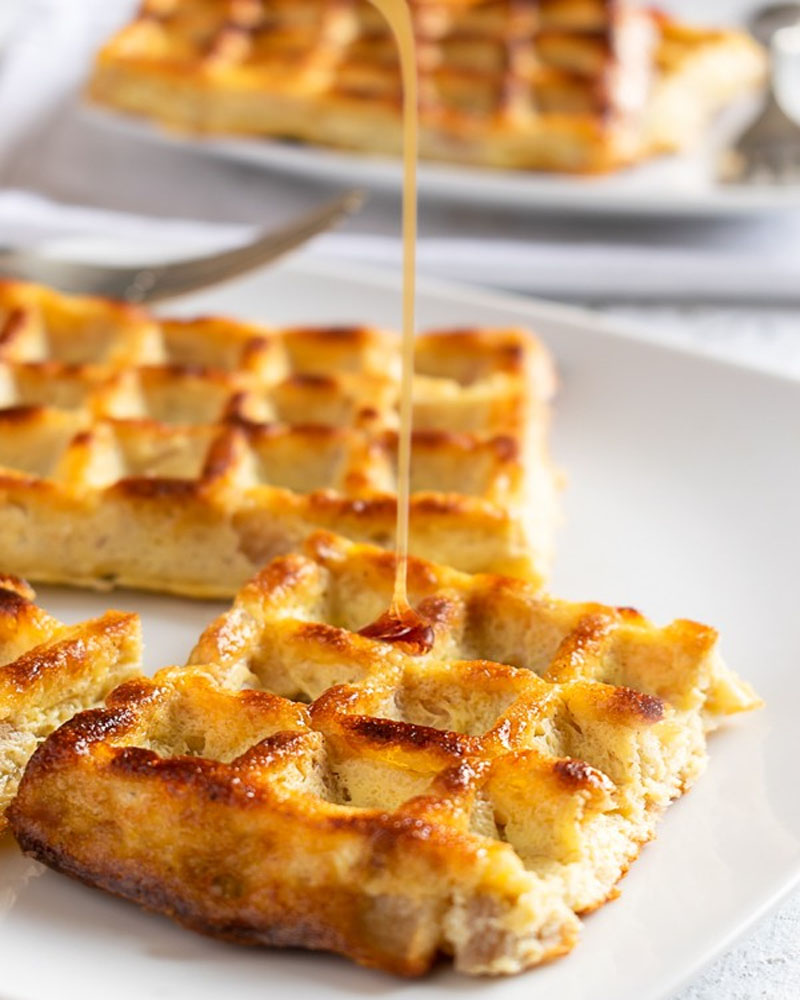 Waffle de Manzana Para el Desayuno bajo en Carbohidratos
