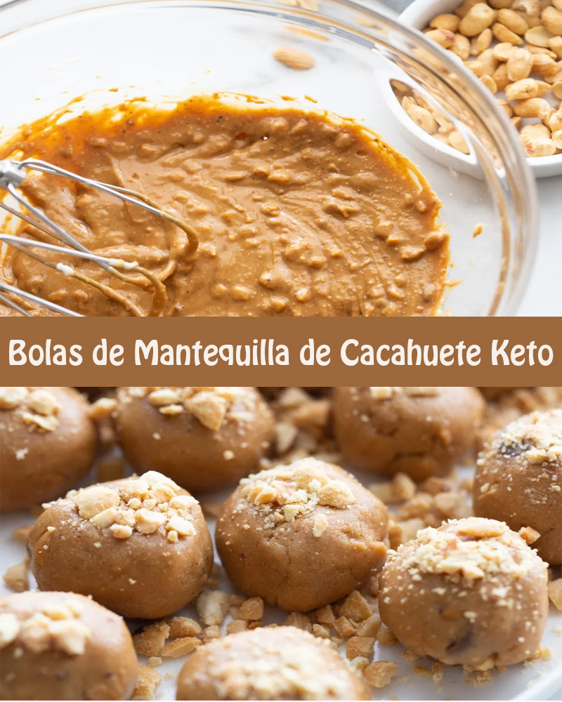 Bolas de Mantequilla de Cacahuete Keto